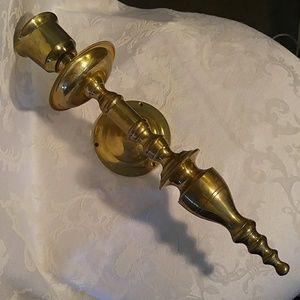 Vintage XL Brass Wall Sconce